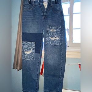 Forever 21 FUBU Jeans w/ Ripped Patches (Size 29)